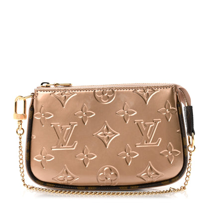 Louis Vuitton Metallic Vernis Mini Pochette Accessories Rose Gold 1 of 6