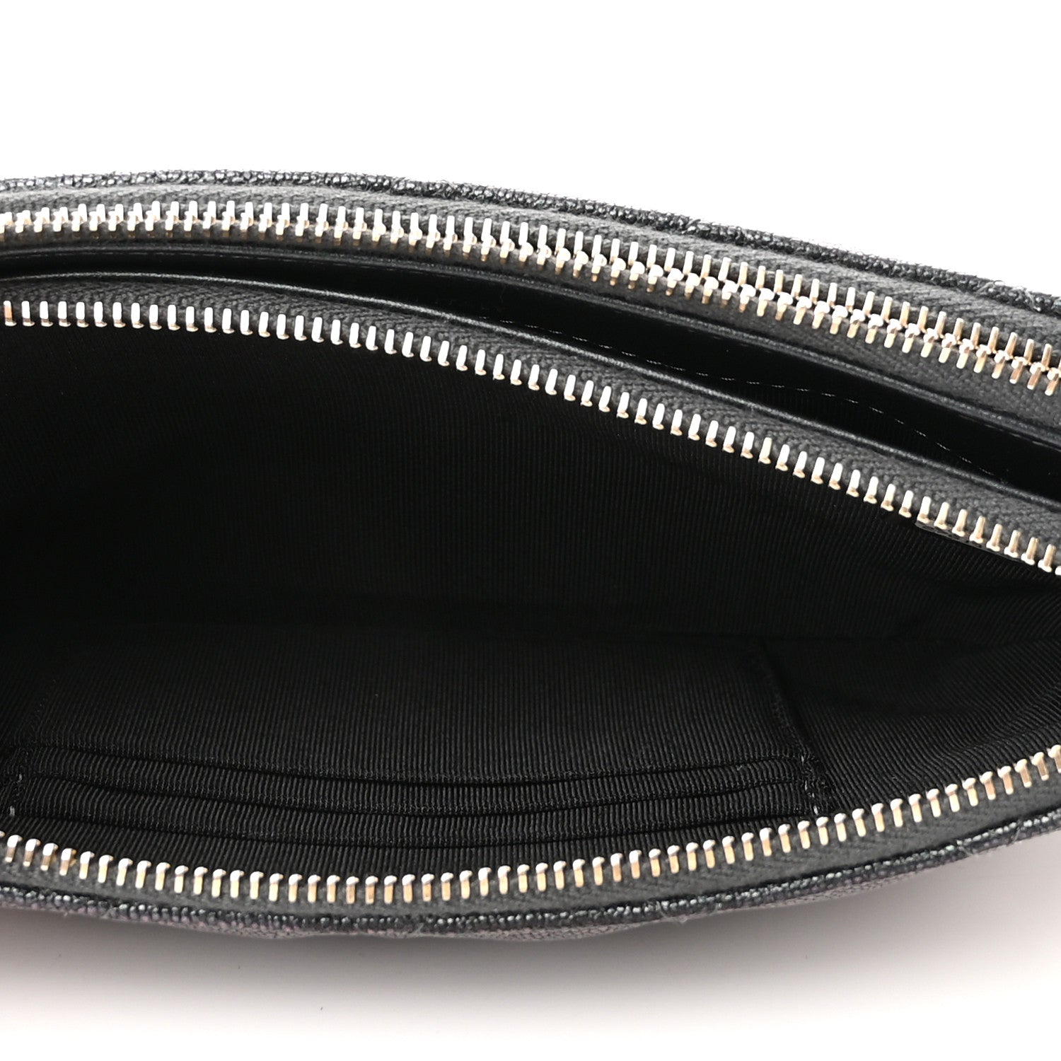 Chanel Iridescent Caviar Quilted Small Clutch With Chain Black 7 of 12