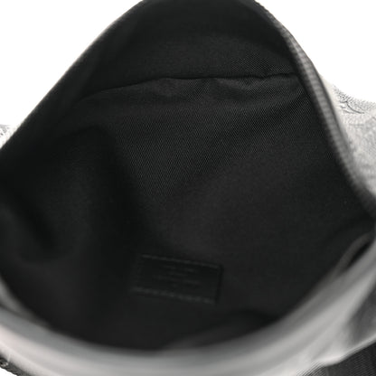 Louis Vuitton Calfskin Monogram Shadow Discovery Bumbag Black 5 of 9