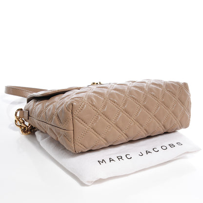 Marc Jacobs Leather Quilted The Large Single Shoulder Bag Beige 4 of 7