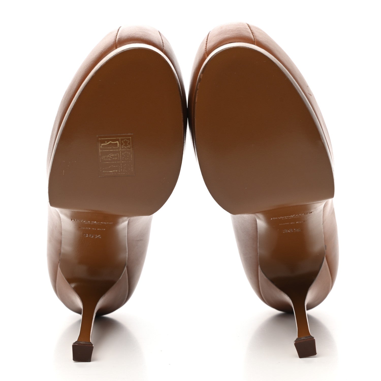 Saint Laurent Vernigolf Tribtoo Platform 80 Pumps 36.5 Brown 5 of 9