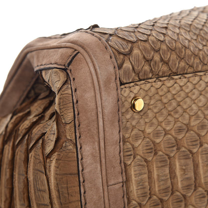 Gucci Python Large GG Running Tote Brown 8 of 10