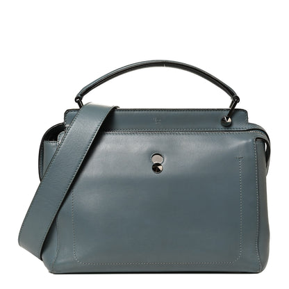 Fendi Vitello Baltico Dolce DotCom Satchel Riviera Blue Notte 1 of 12