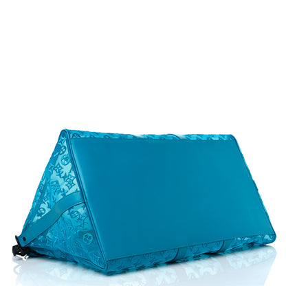 Louis Vuitton Monogram See Through Keepall Triangle Bandouliere 50 Turquoise 4 of 8