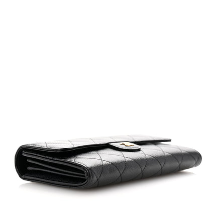 Chanel Caviar Quilted Large Gusset Flap Wallet Black 4 of 8