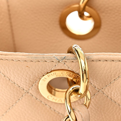 Chanel Caviar Quilted Petit Shopping Tote PST Beige Clair 12 of 13