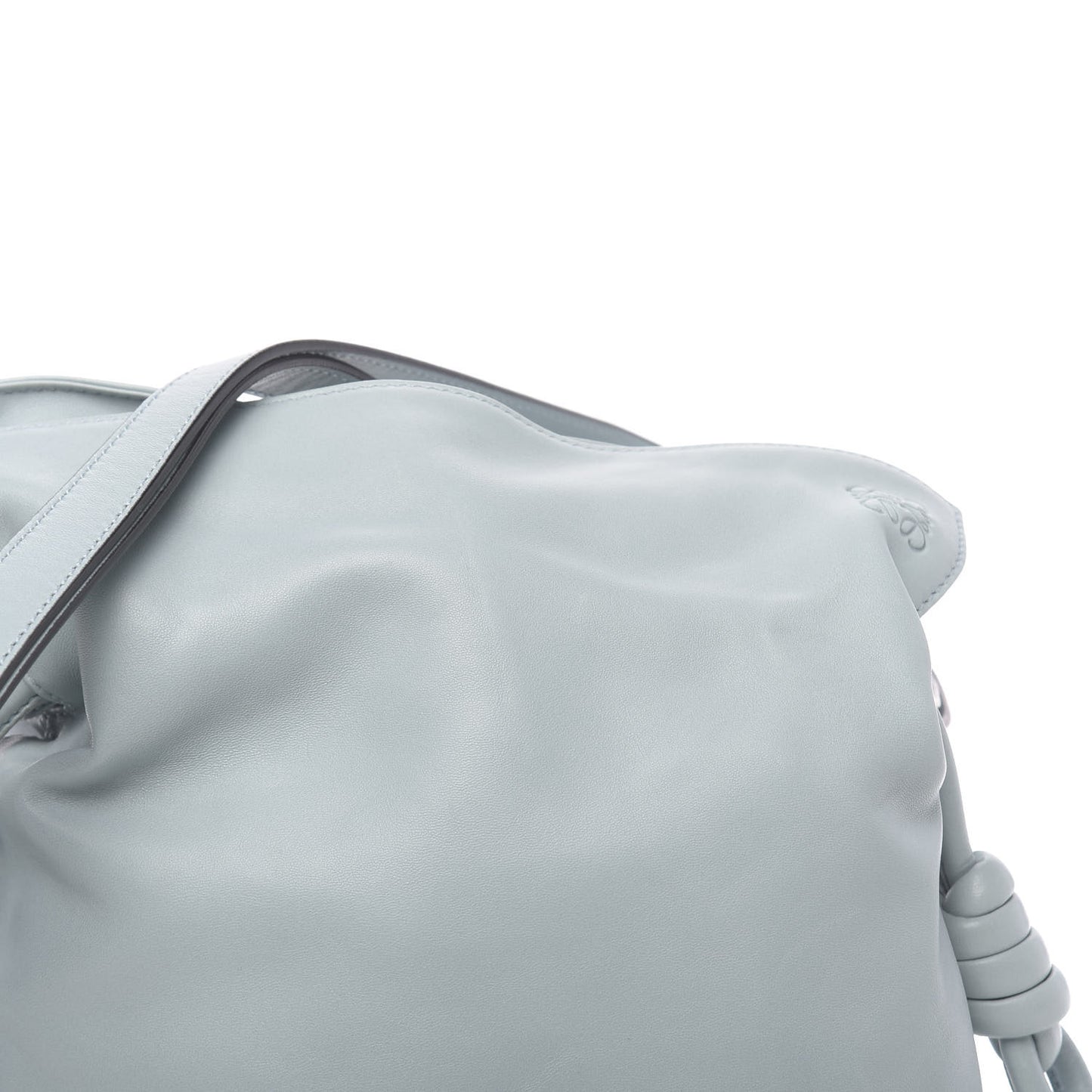 Nappa Small Flamenco Knot Bag Light Blue