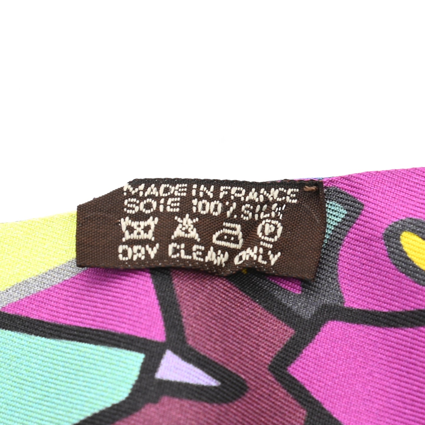 Silk Graff Graffiti Twilly Fuchsia Kaki Jaune