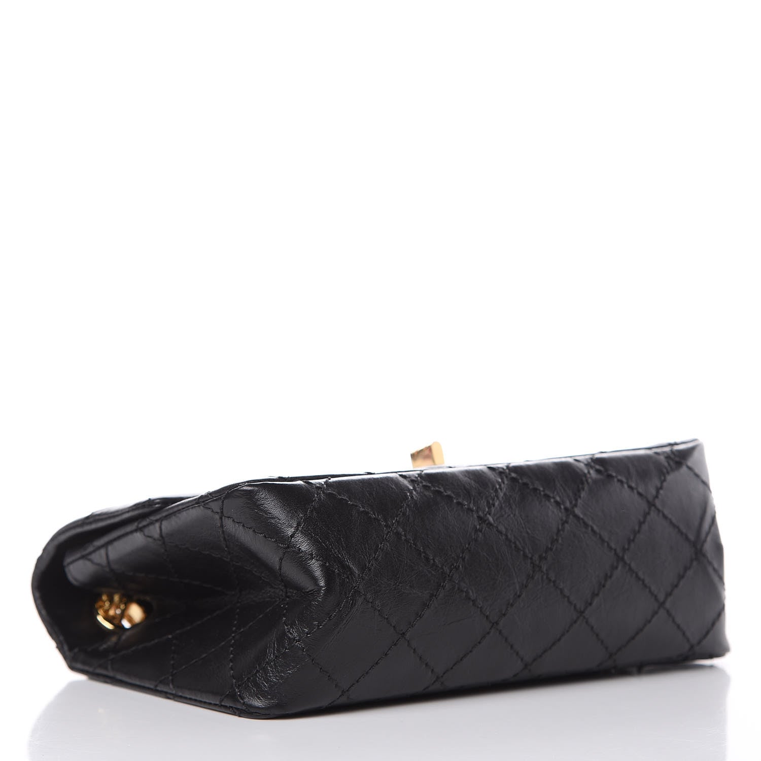 Chanel Aged Calfskin Quilted 2.55 Reissue Mini Flap Black 4 of 11