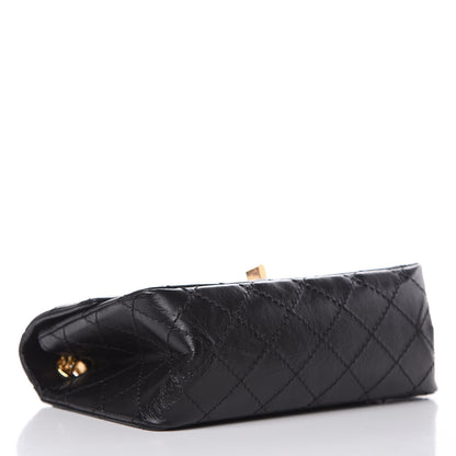 Chanel Aged Calfskin Quilted 2.55 Reissue Mini Flap Black 4 of 11