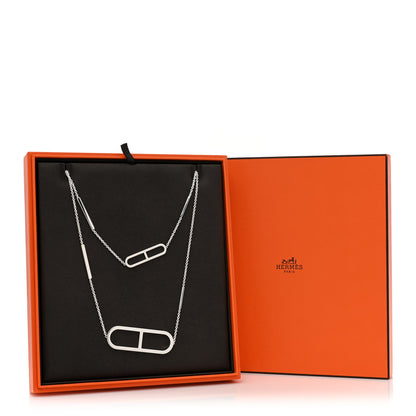 Hermes Sterling Silver Ever Chaine d'Ancre Long Necklace 120 4 of 4