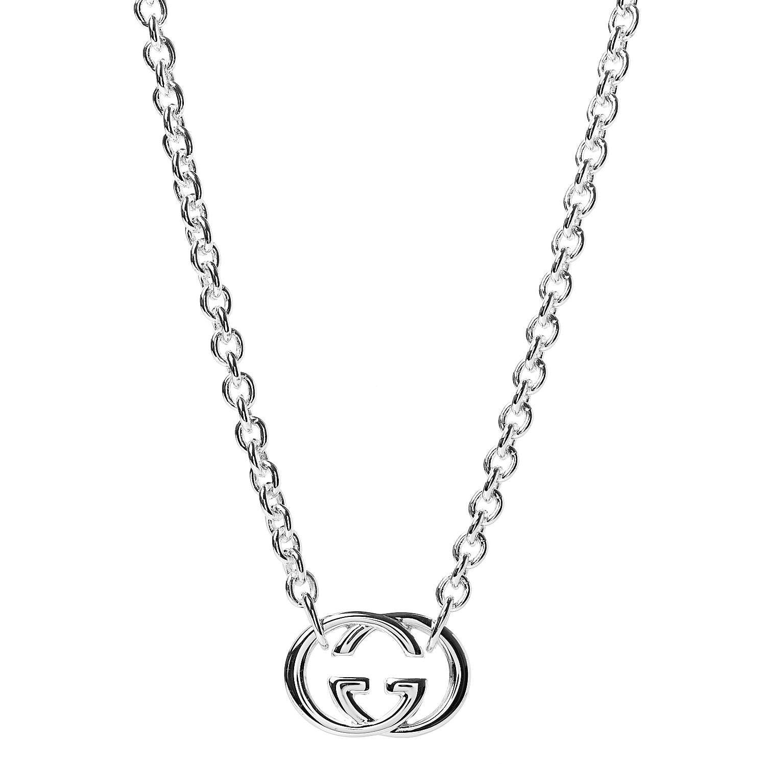 Gucci Sterling Silver Britt Necklace 1 of 4