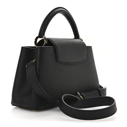 Louis Vuitton Taurillon LV Crush Capucines East West MM Black 3 of 10