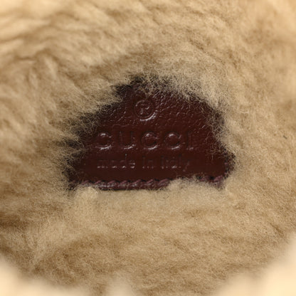 Gucci Azalea Calfskin Wool Matelasse Diagonal Super Mini GG Marmont Shoulder Bag Sand Desert 6 of 10