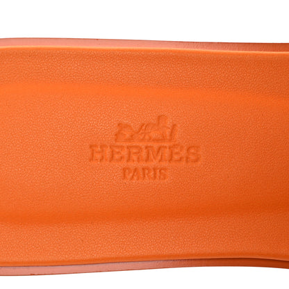 Hermes Epsom Oran Sandals 41 Orange Sunset 9 of 11
