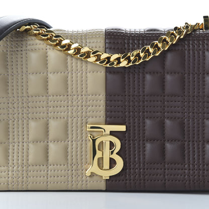 Burberry Lambskin Quilted Small Lola Bag Soft Fawn Dark Moka 9 of 9