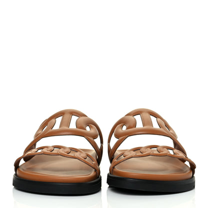 Hermes Nappa Extra Sandals 36.5 Naturel 2 of 9