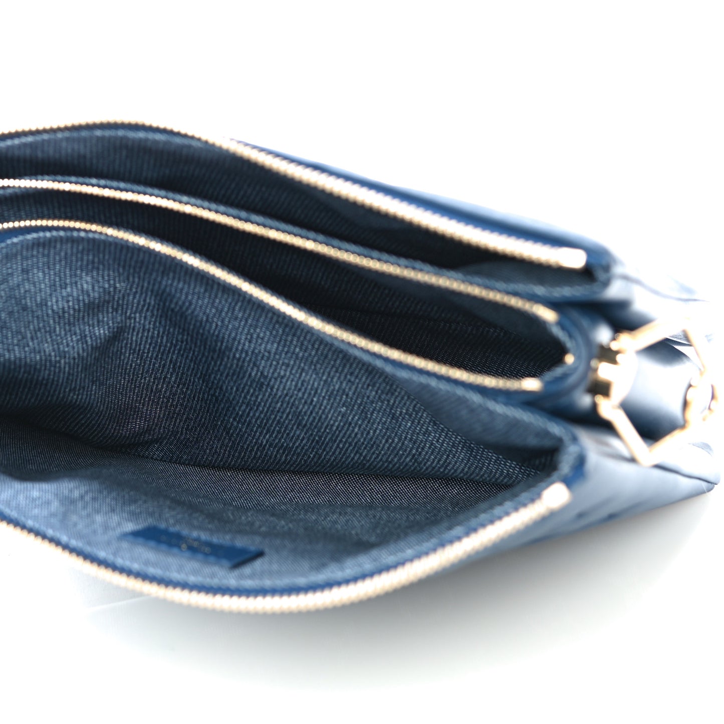 Lambskin Embossed Monogram Coussin PM Denim Blue