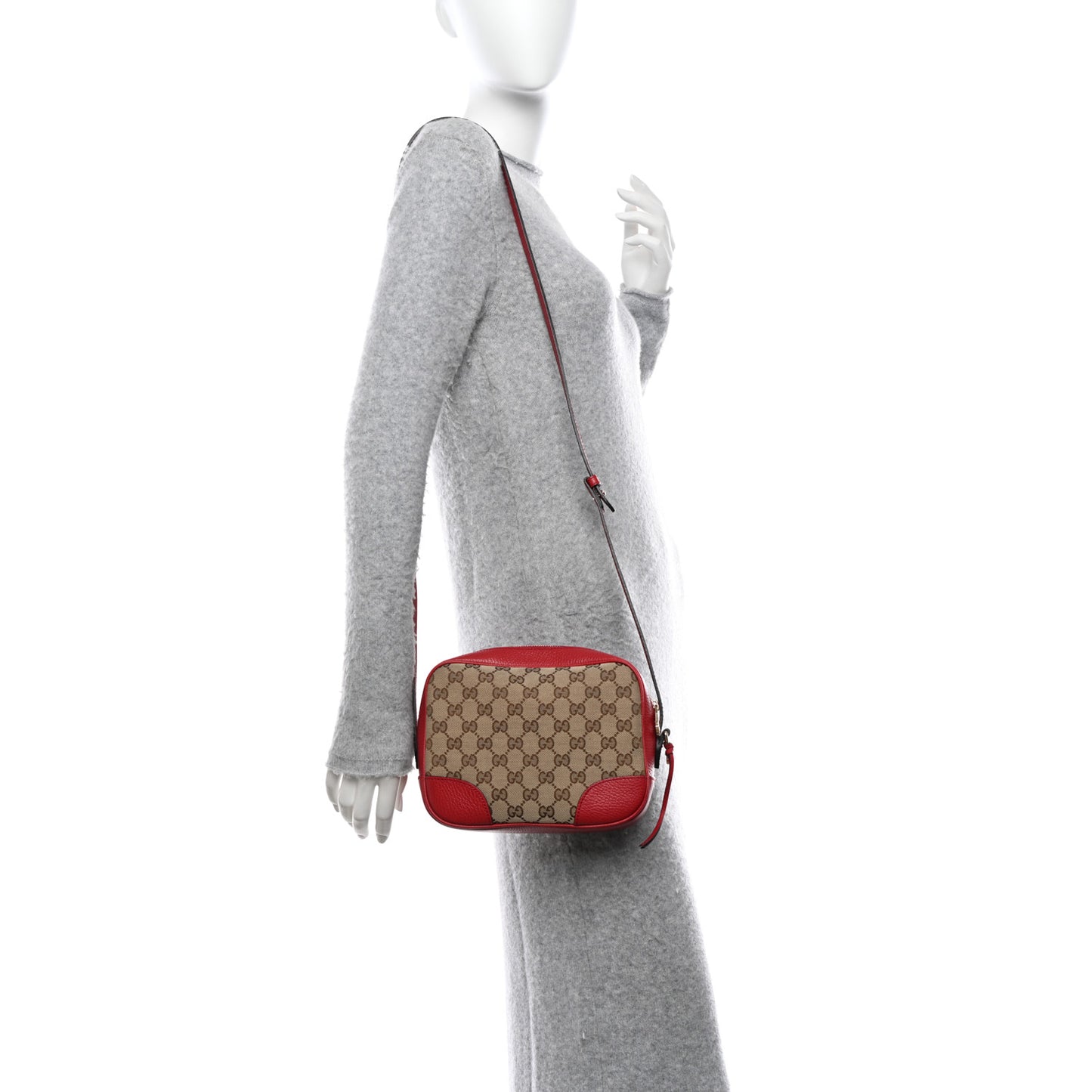 Monogram Mini Bree Messenger Bag Red