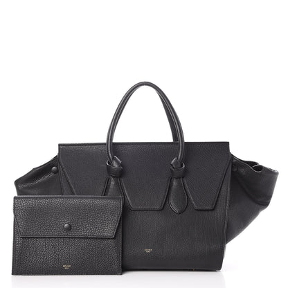 Celine Crisped Calfskin Small Tie Knot Tote Black 3 of 12