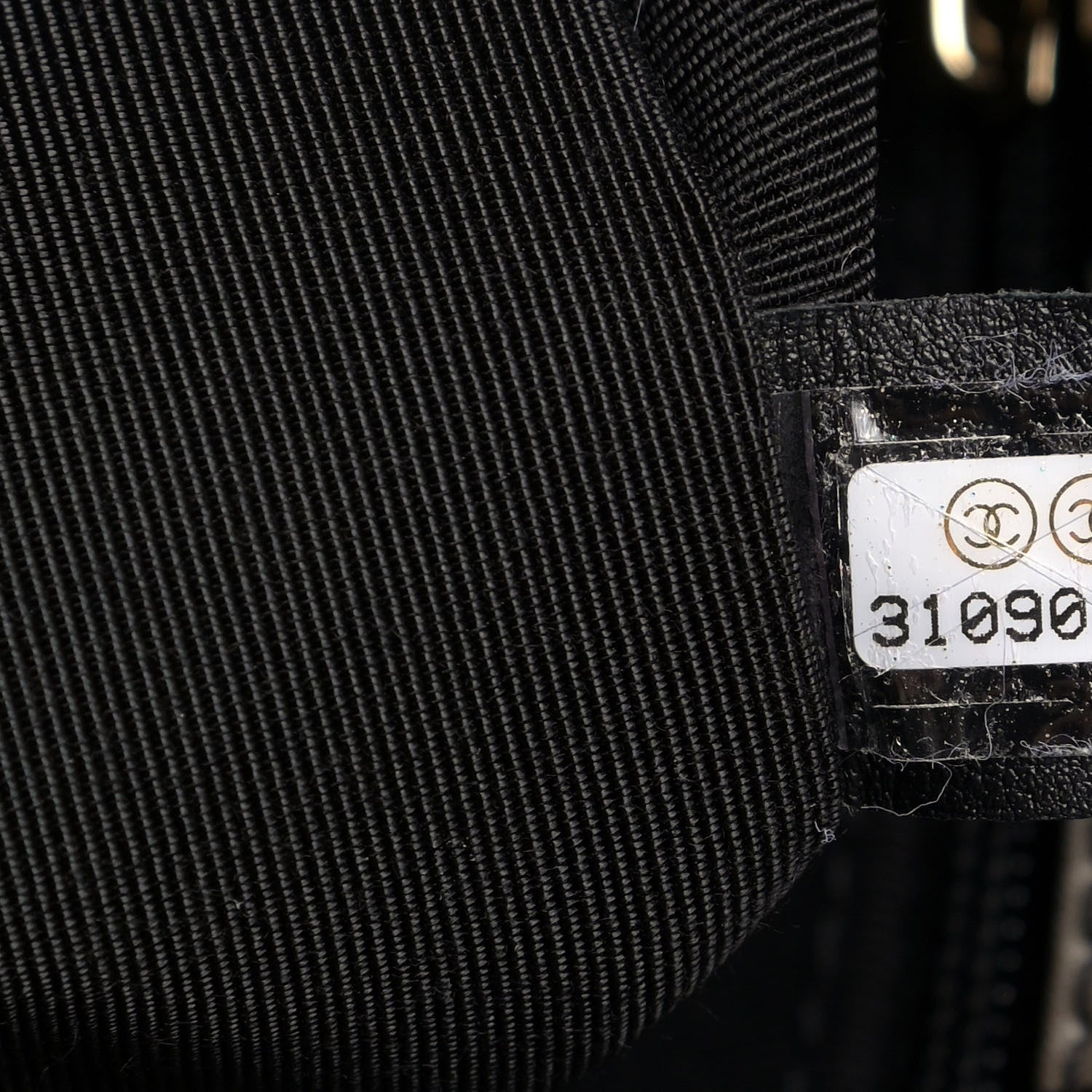 Chanel Fabric Printed Large Chanel 19 Flap Black Ecru 7 of 10