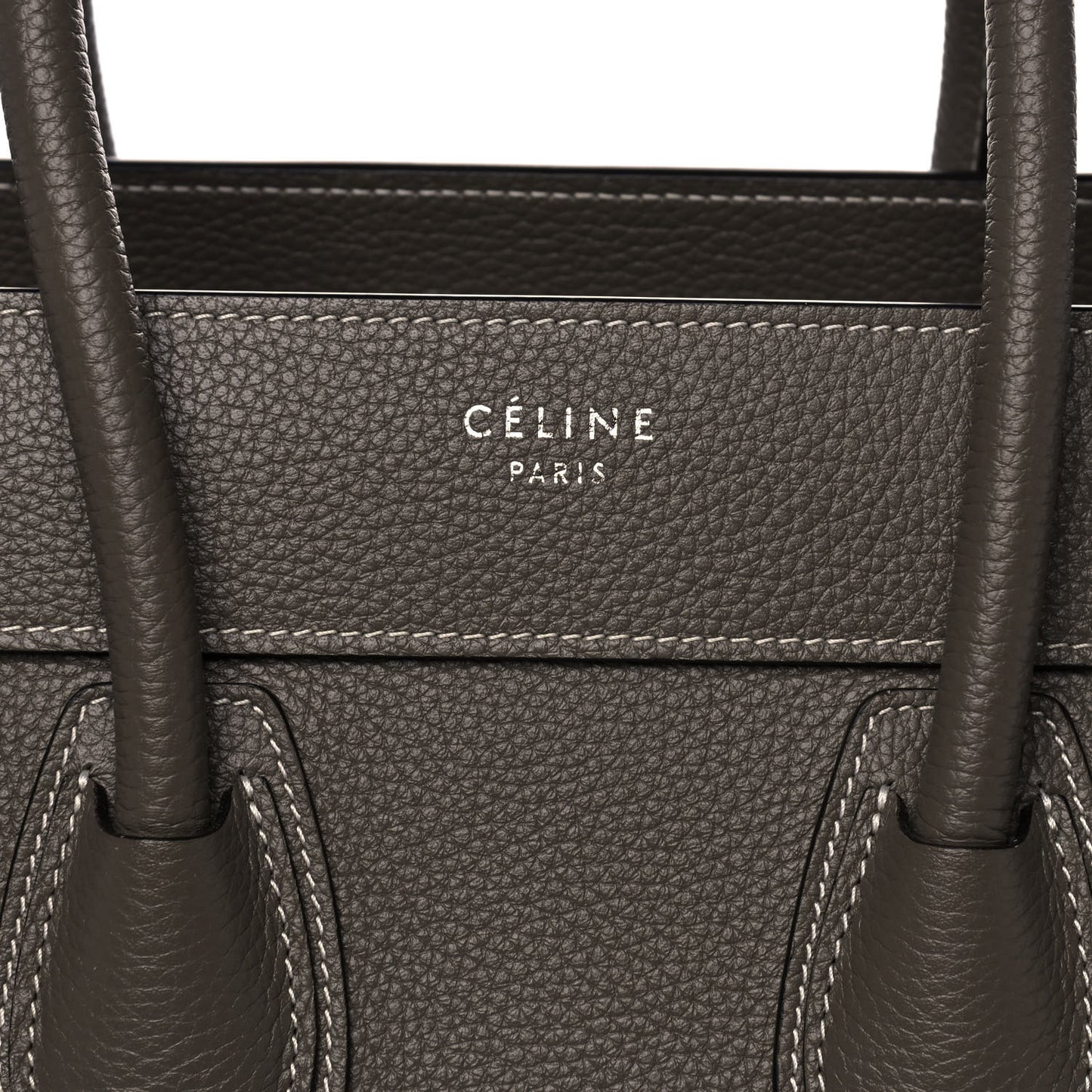 Drummed Calfskin Micro Luggage Souris
