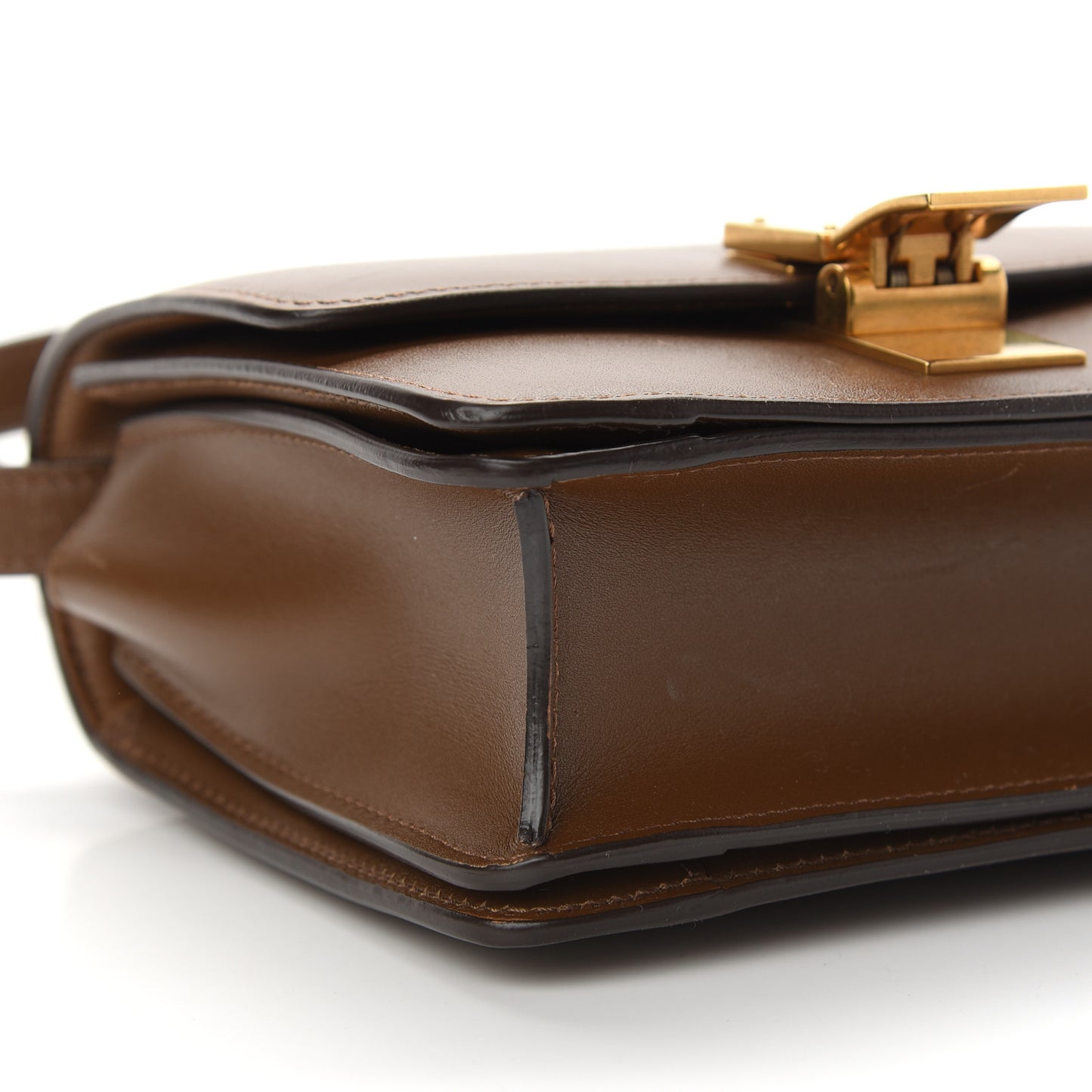Box Calfskin Small Classic Box Flap Bag Camel