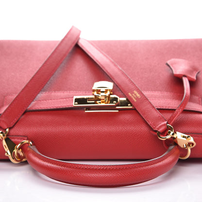 Hermes Epsom Kelly Sellier 28 Rouge Casaque 32 of 36