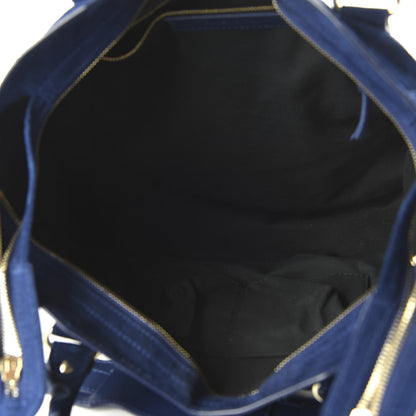 Balenciaga Baby Daim Suede Classic Gold Hardware City Bleu Pacifique 6 of 11