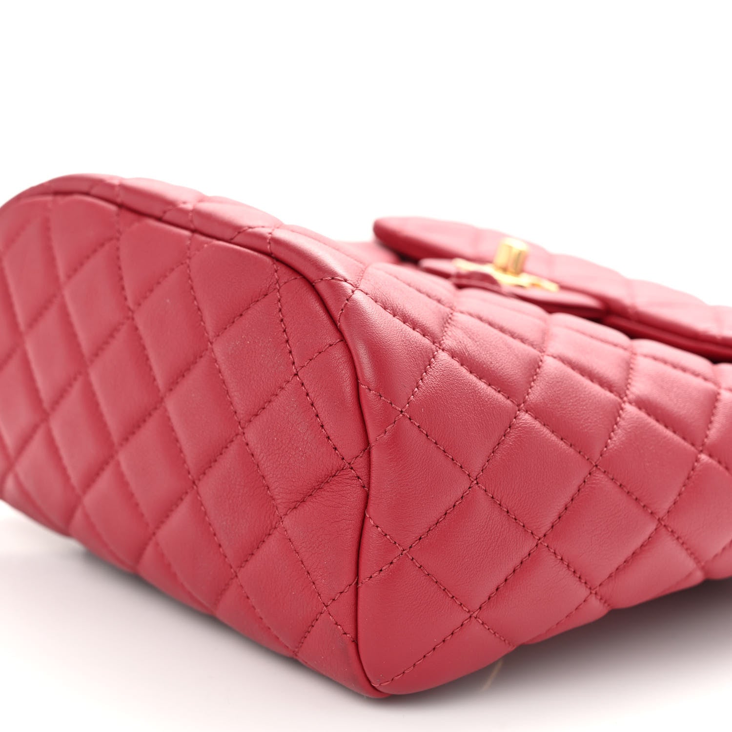 Chanel Calfskin Quilted Mini Urban Spirit Backpack Red 10 of 10