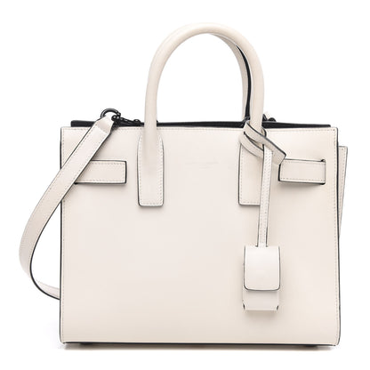 Saint Laurent Grained Calfskin Nano Sac De Jour Porcellana Black 1 of 11