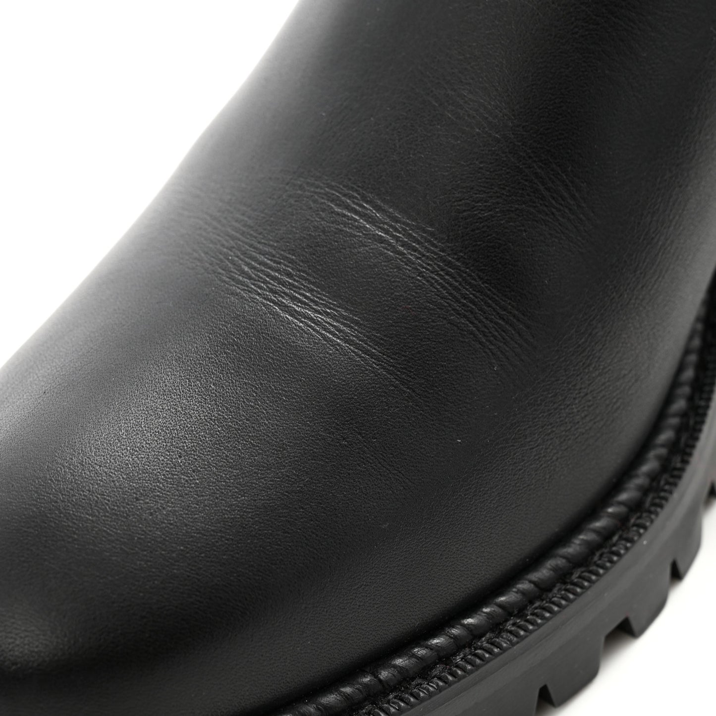 Nappa Spiked Capahutta Flat Chelsea Boots 40.5 Black