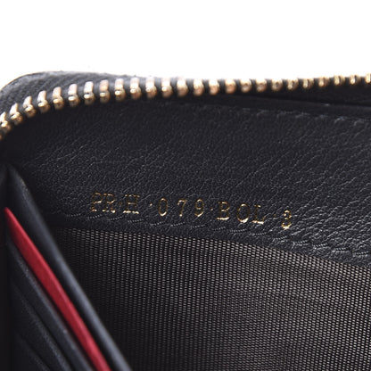 Valentino Garavani Calfskin Rockstud Zip Around Wallet Black 6 of 7