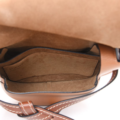 Loewe Grained Calfskin Small Gate Crossbody Bag Caramel Pecan 7 of 8