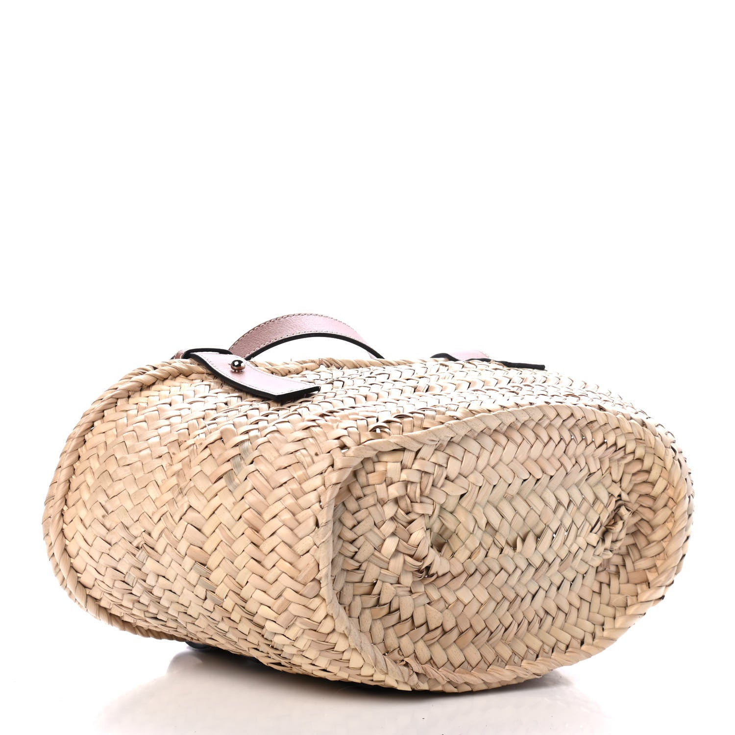 Loewe Raffia Small Basket Tote Bag Natural Tan 3 of 4