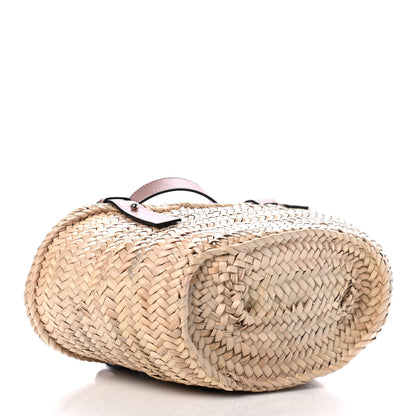 Loewe Raffia Small Basket Tote Bag Natural Tan 3 of 4