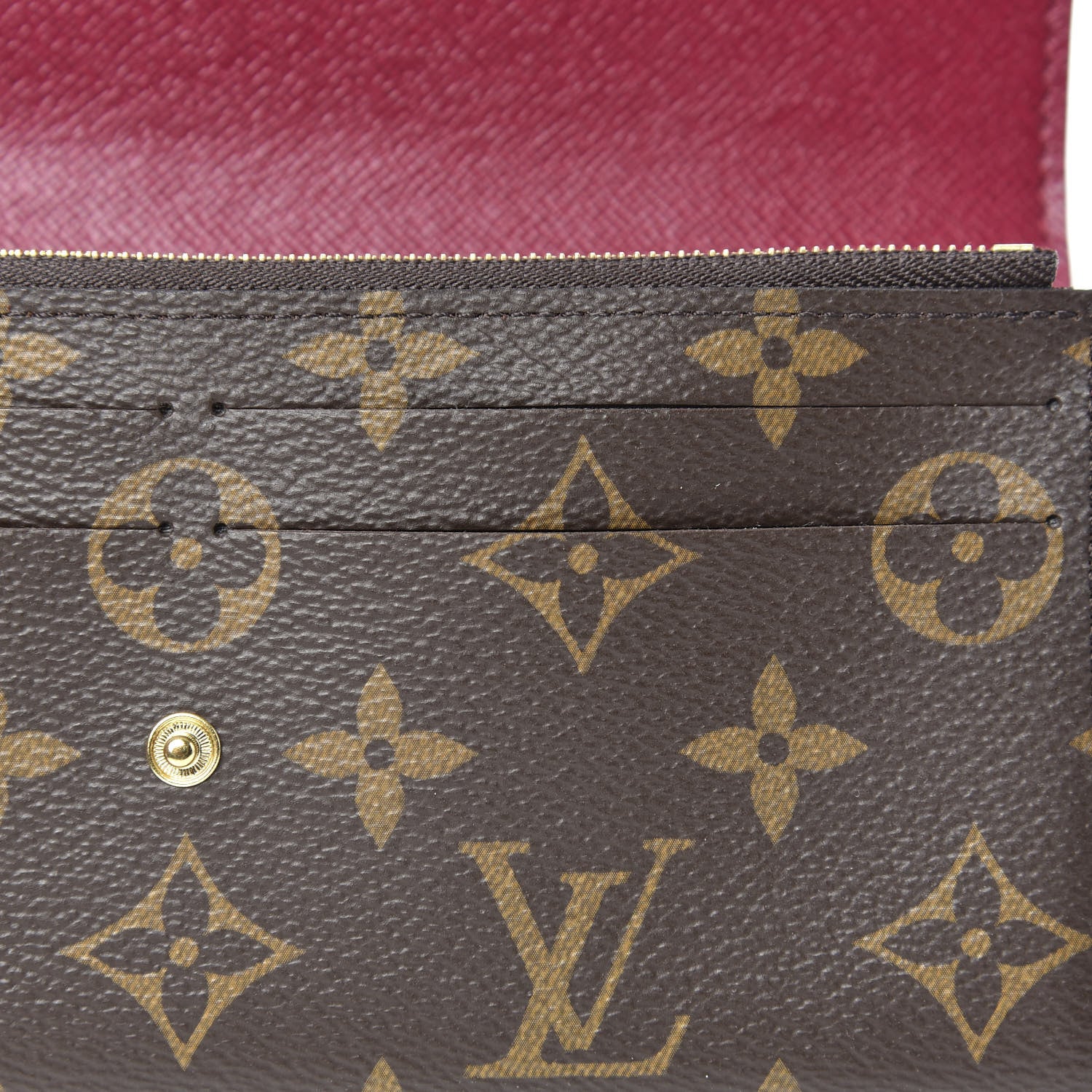 Louis Vuitton Monogram Emilie Wallet Fuchsia 7 of 8