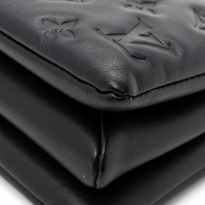 Louis Vuitton Lambskin Embossed Monogram Coussin BB Black 13 of 13