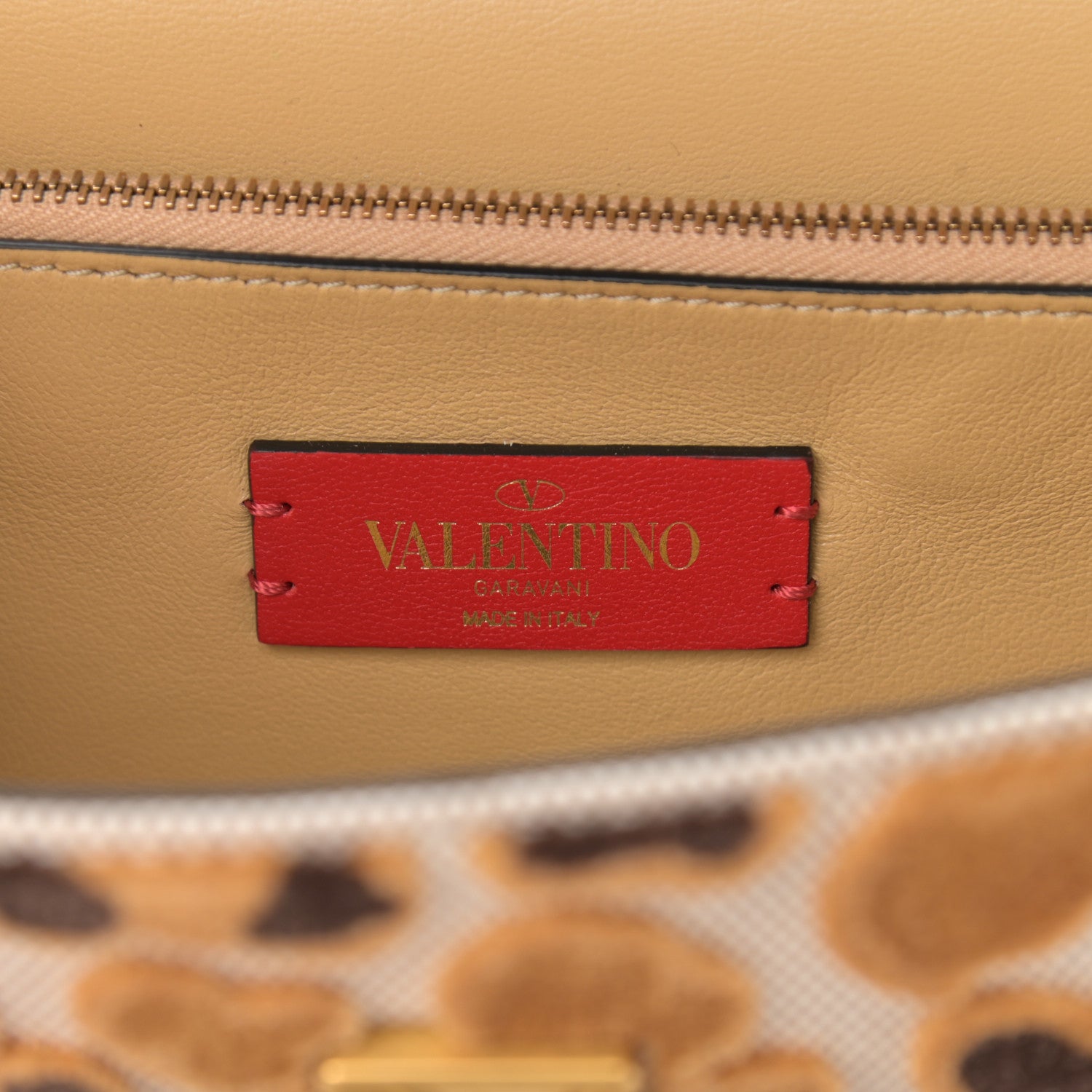 Valentino Garavani Canvas Leopard Print VSling Clutch With Shoulder Strap Bag 6 of 9