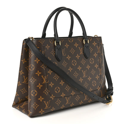 Louis Vuitton Monogram Flower Tote Black 3 of 9