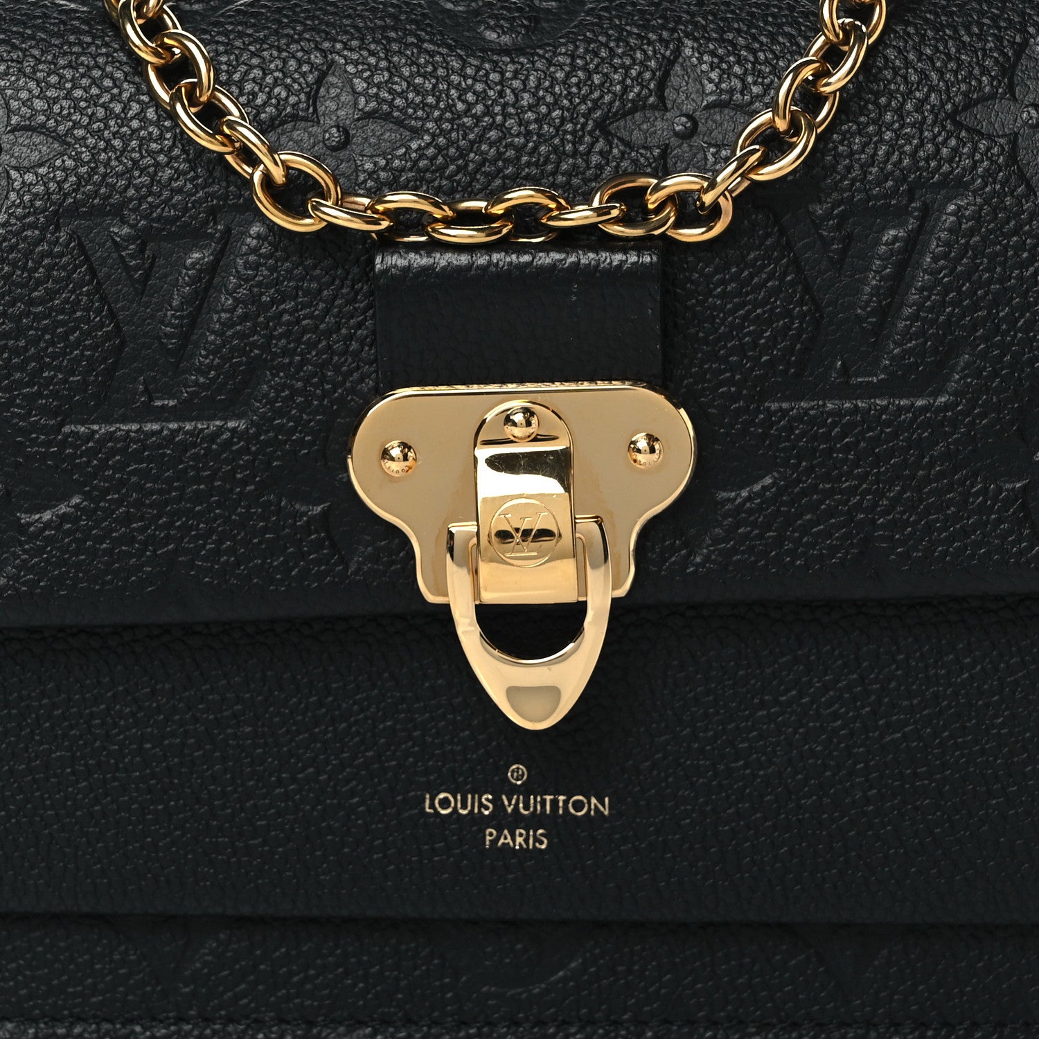 Louis Vuitton Empreinte Vavin Chain Wallet Black 7 of 9