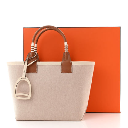 Hermes Military Toile Canvas Swift Steeple 25 Bag Gold 11 of 11