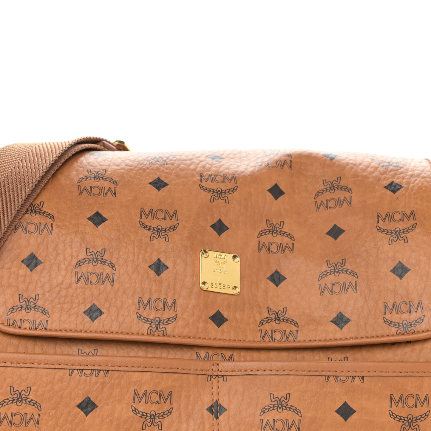 Visetos Large Klassik Diaper Bag Cognac