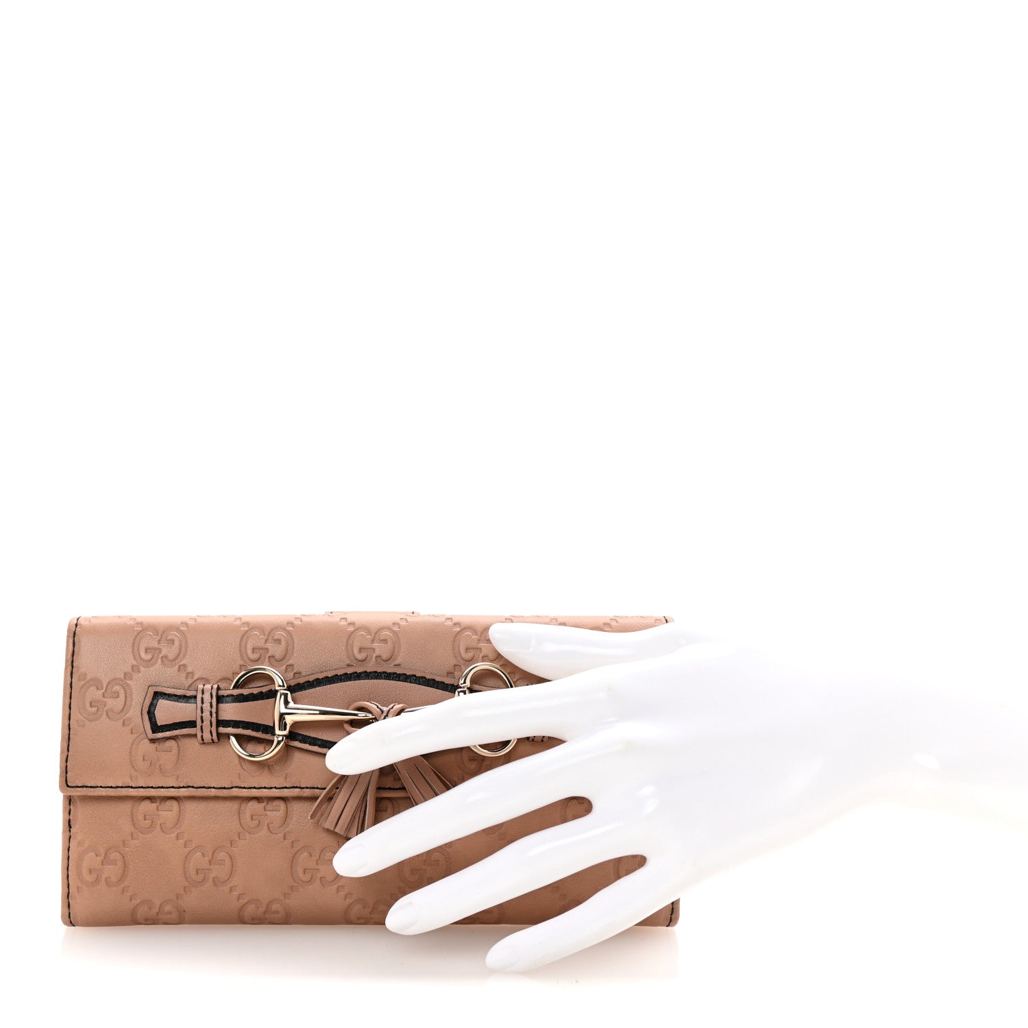 Gucci Guccissima Emily Continental Wallet Camelia 2 of 7