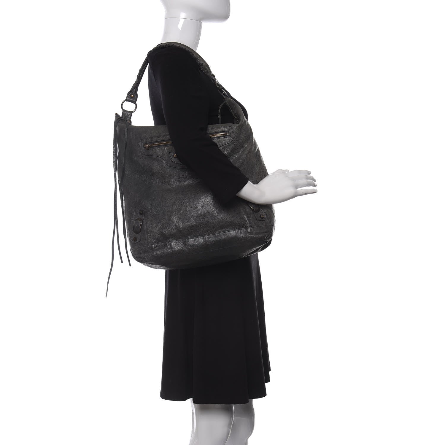 Balenciaga Agneau Classic Hardware Day Hobo Anthracite 2 of 14