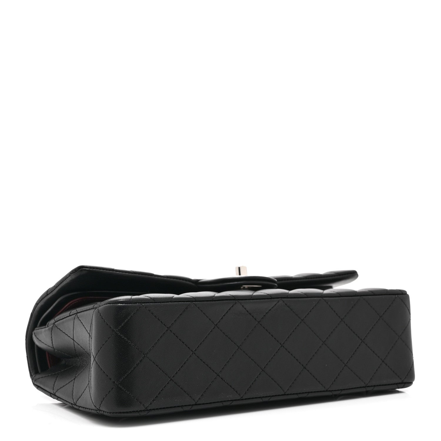Chanel Lambskin Quilted Medium Double Flap Black 4 of 11