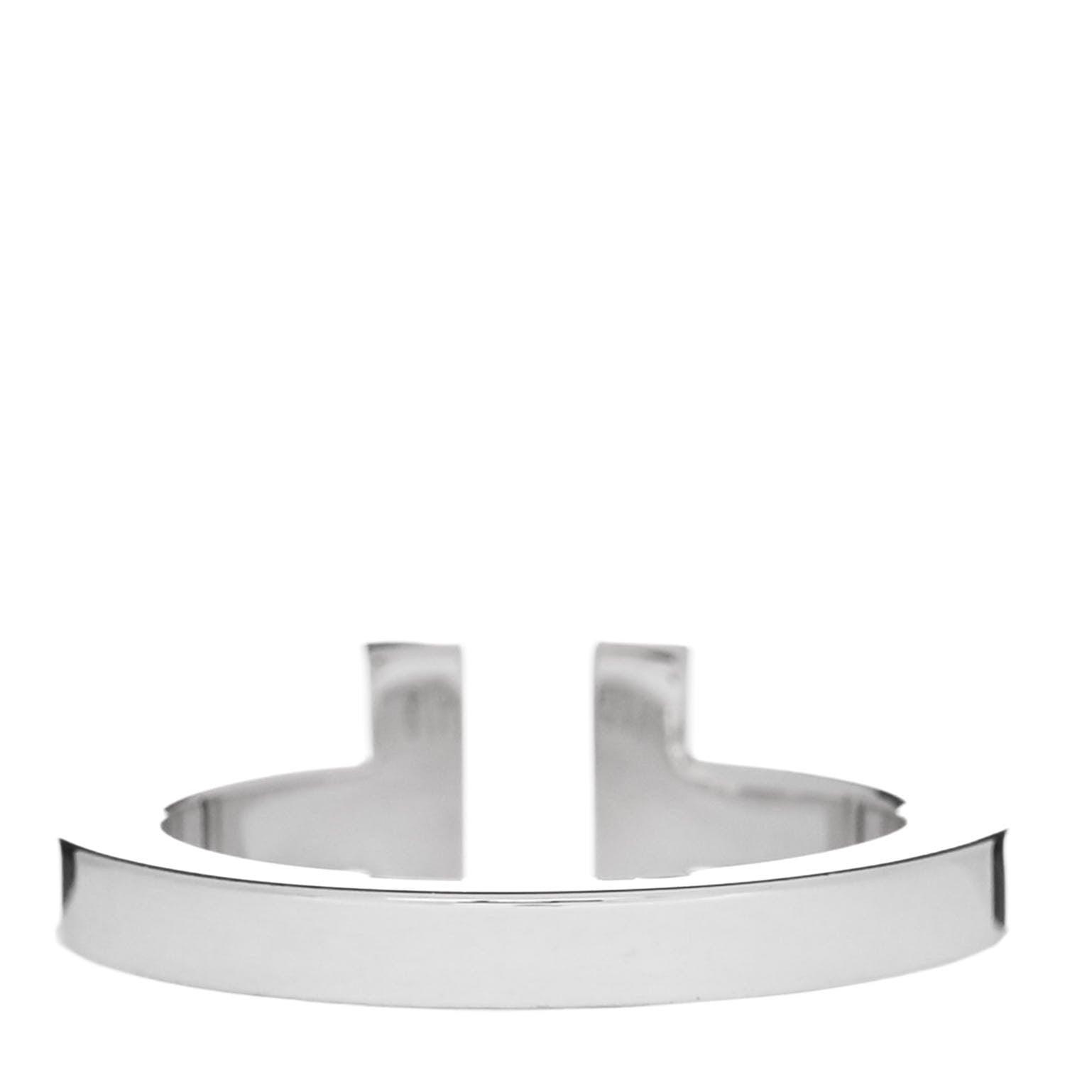 Tiffany Sterling Silver T Square Ring 52 6 3 of 5