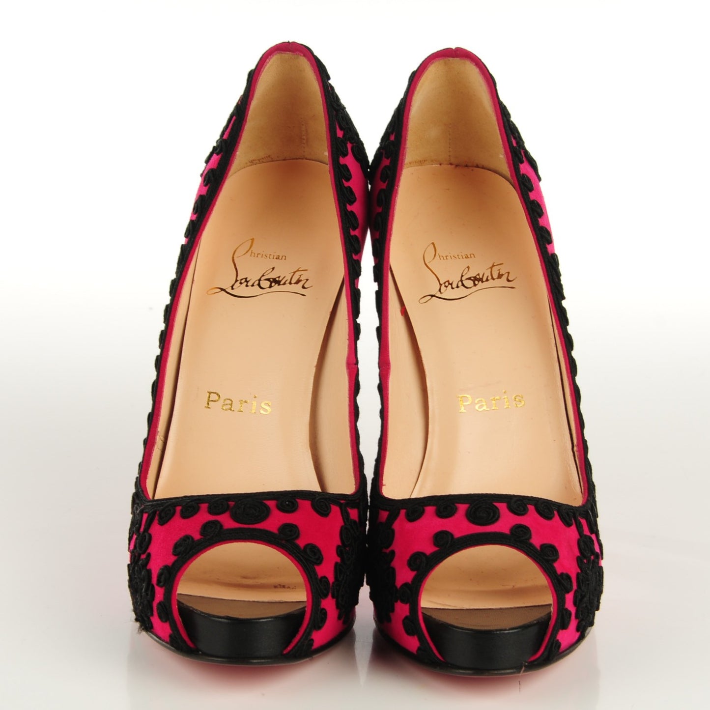Suede Very Brode 120 Pumps 38.5 Fuxia