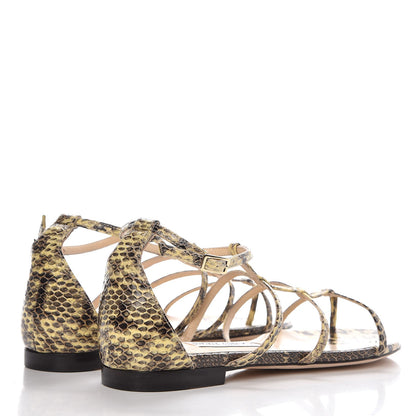 Jimmy Choo Elaphe Dory Gladiator Flat Sandals 38 4 of 9