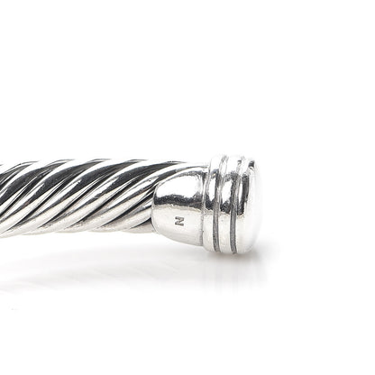 David Yurman Sterling Silver 14K Yellow Gold 5mm X Station Cable Bracelet 5 of 5